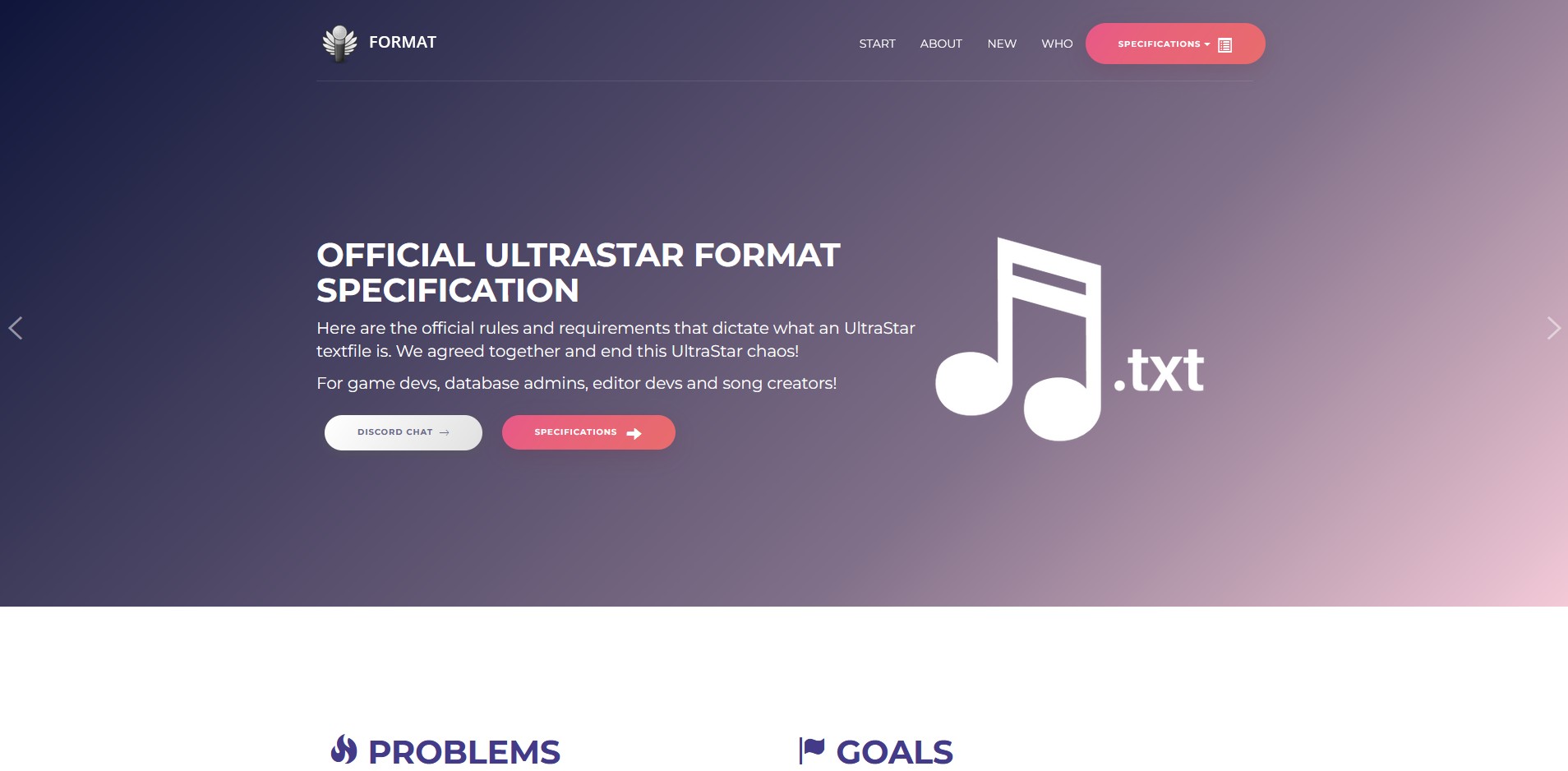 Song Format project started